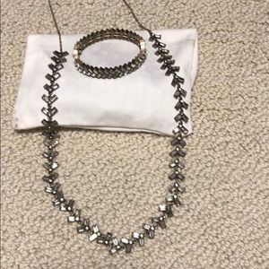 Gorgeous bracelet and necklace set from Loft